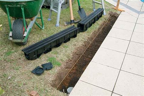 aco drain against house|Installation instructions and guidelines .